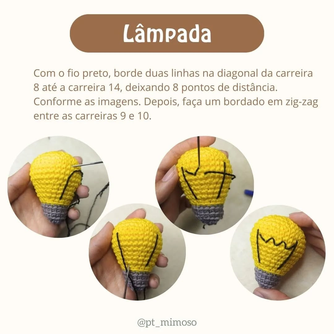 Padrão gratuito: Amigurumi Lâmpada e Saleiro