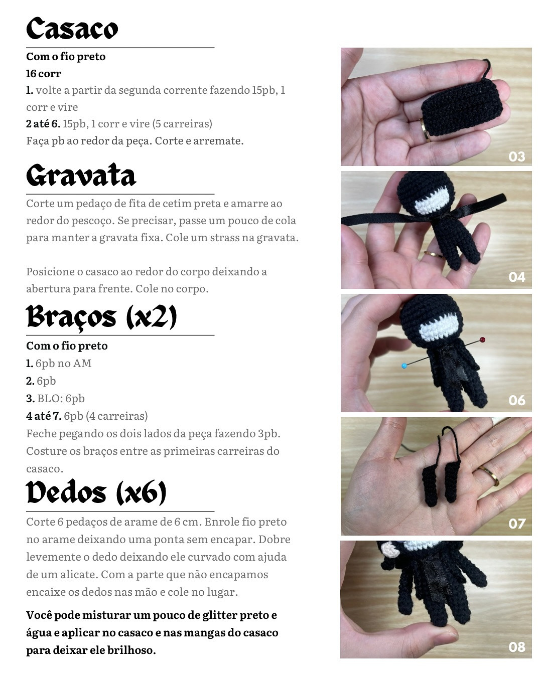 Papa V Perpetua: Grátis Padrão de Amigurumi