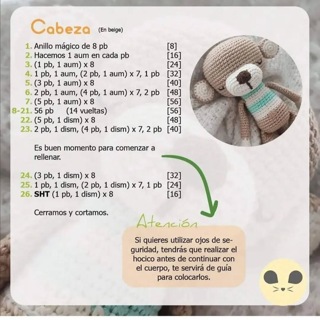 Patrón de Crochet Gratis: Mono Teo