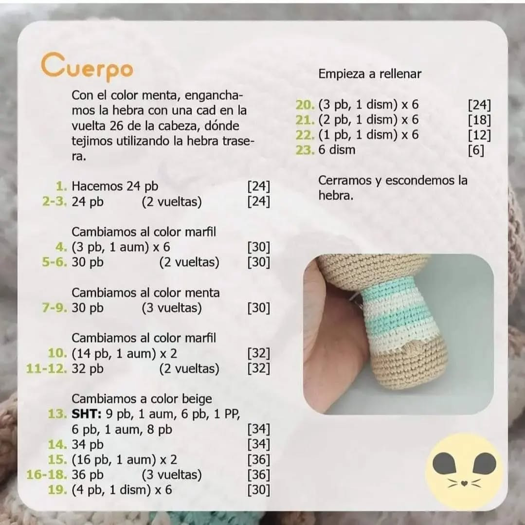 Patrón de Crochet Gratis: Mono Teo