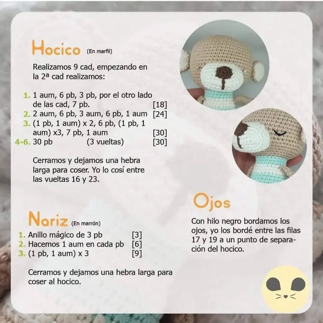 Patrón de Crochet Gratis: Mono Teo