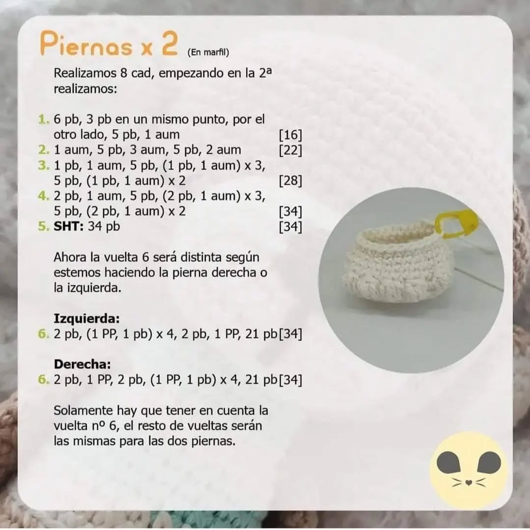 Patrón de Crochet Gratis: Mono Teo