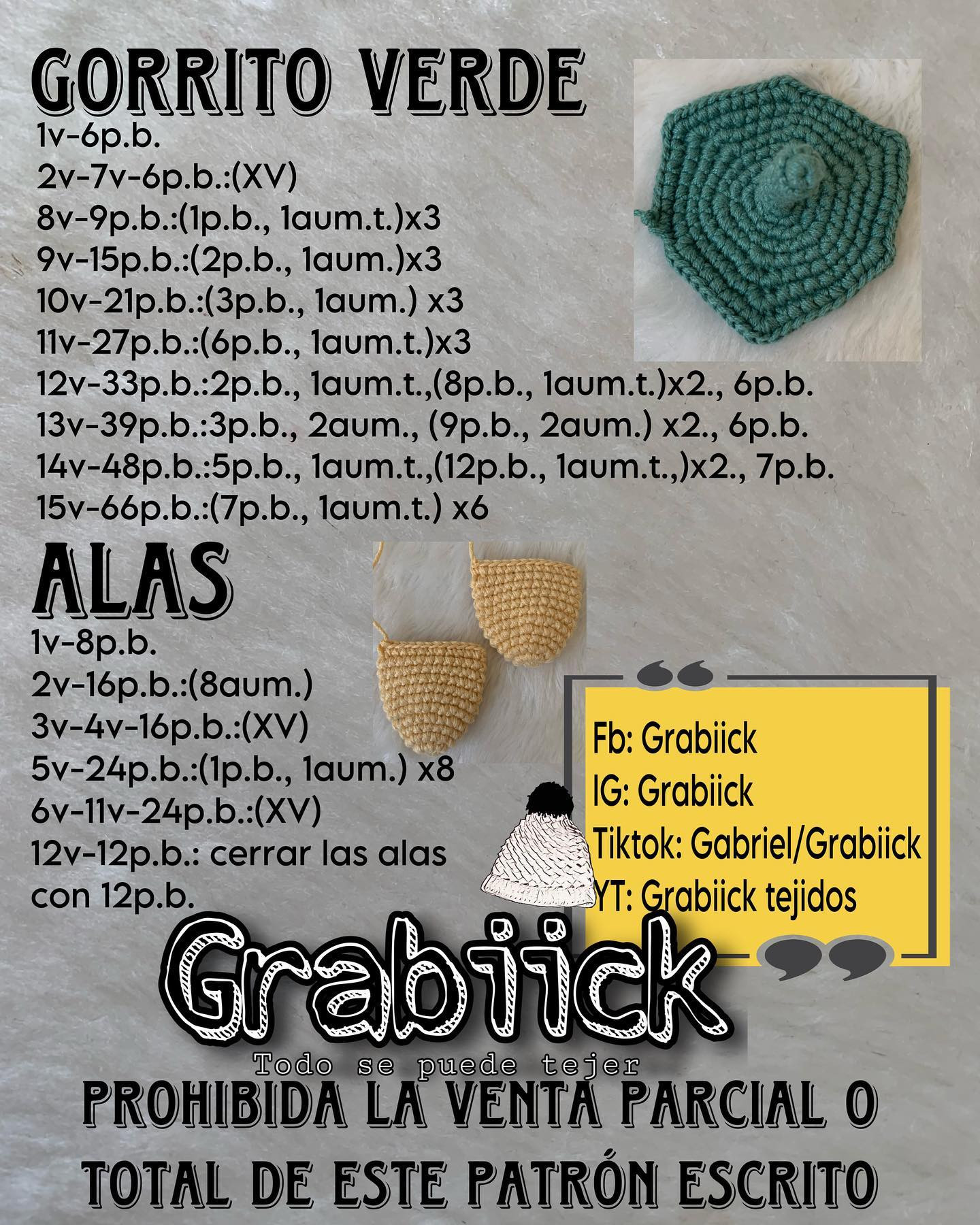 Patrón gratuito: Pato Pollo amigurumi
