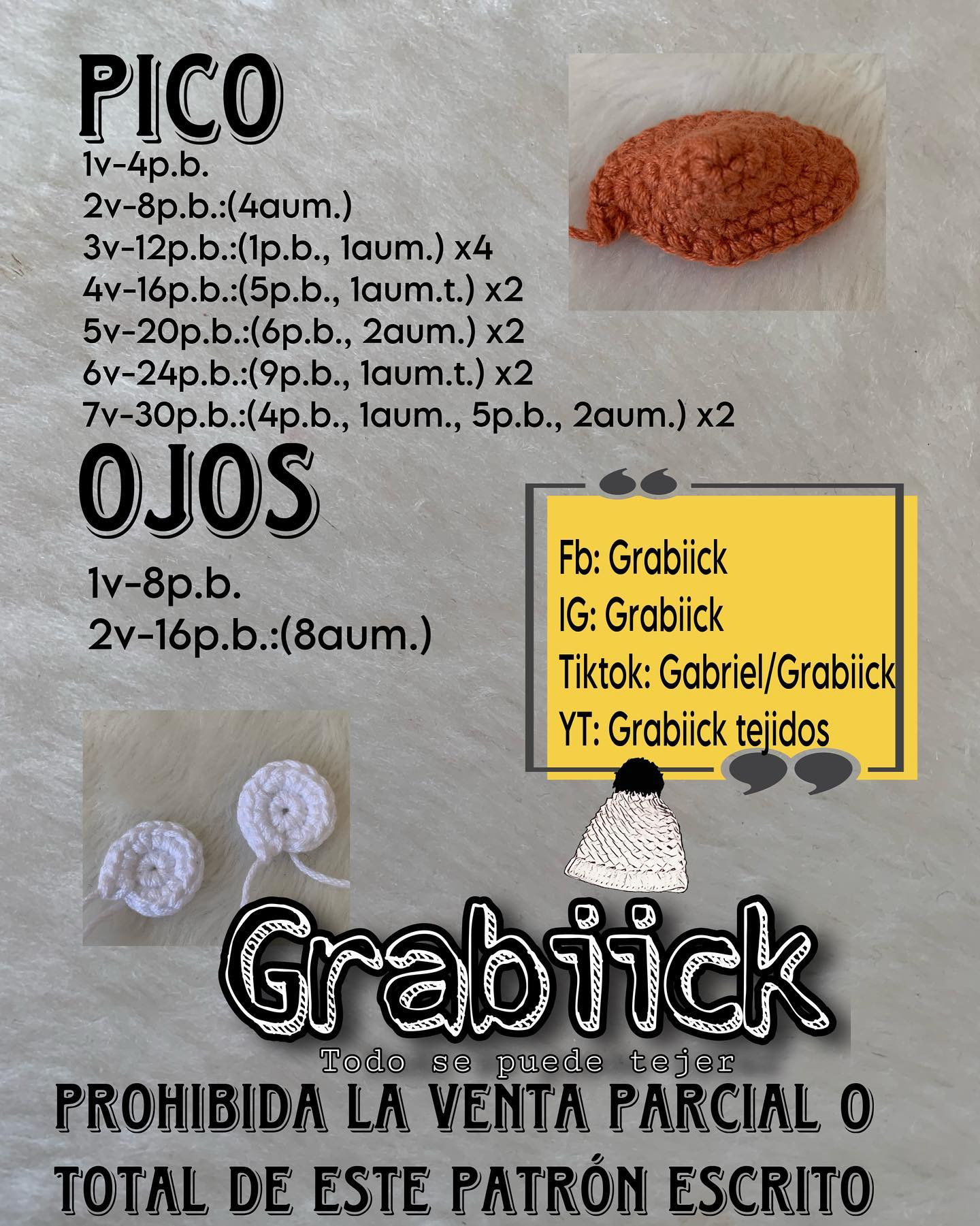 Patrón gratuito: Pato Pollo amigurumi