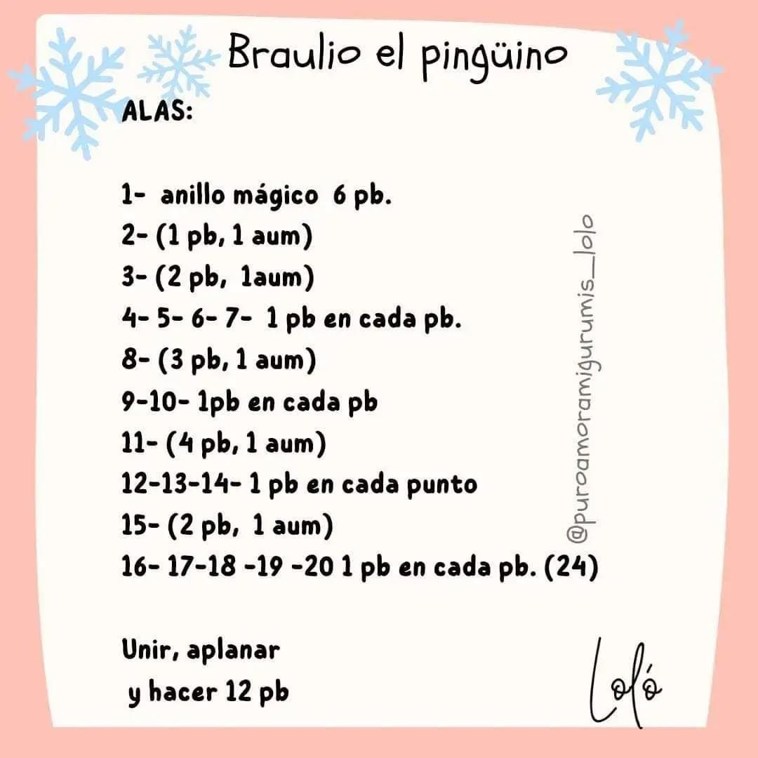 Patrón gratuito: Pingüino amigurumi de invierno.