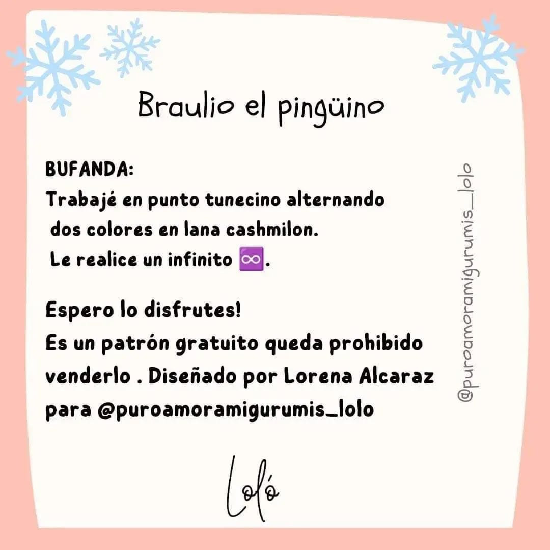Patrón gratuito: Pingüino amigurumi de invierno.