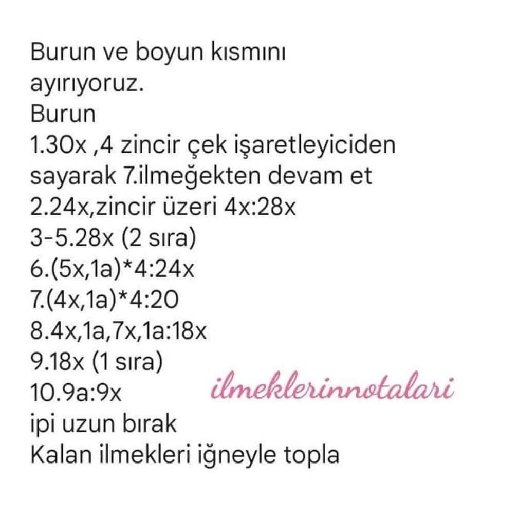 PembedugmeeA Tolyesi: Salıncak At Amigurumi Şeması