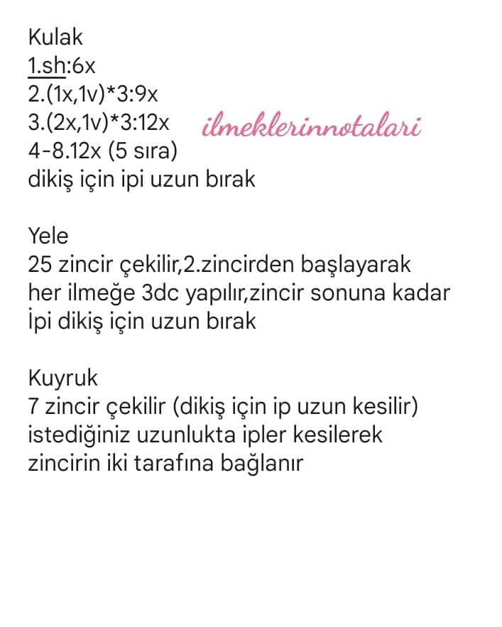 PembedugmeeA Tolyesi: Salıncak At Amigurumi Şeması
