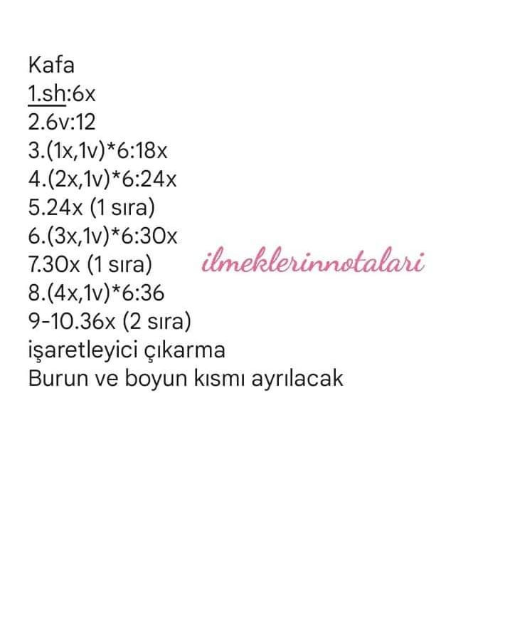 PembedugmeeA Tolyesi: Salıncak At Amigurumi Şeması