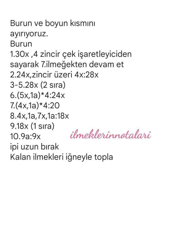 PembedugmeeA Tolyesi: Salıncak At Amigurumi Şeması