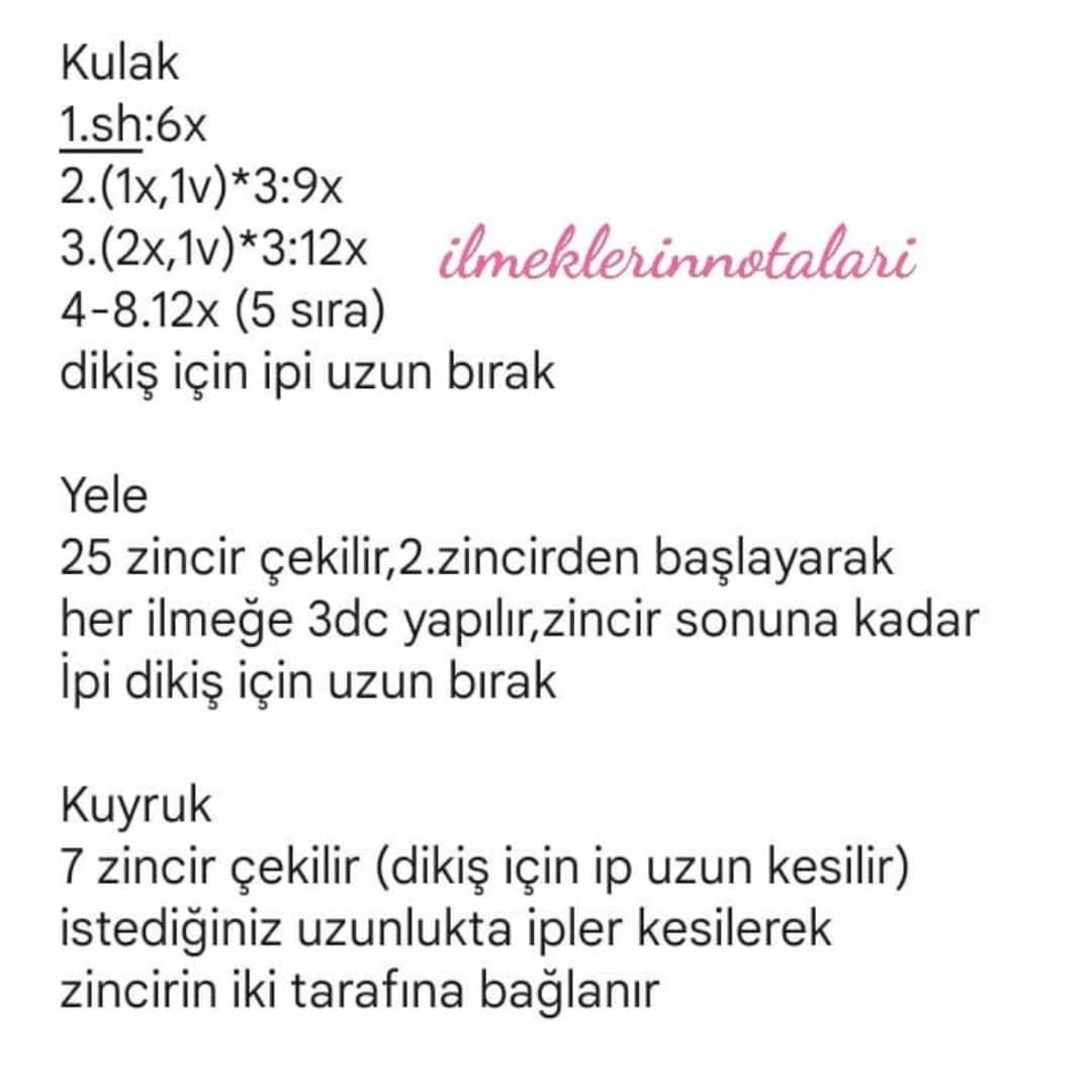 PembedugmeeA Tolyesi: Salıncak At Amigurumi Şeması