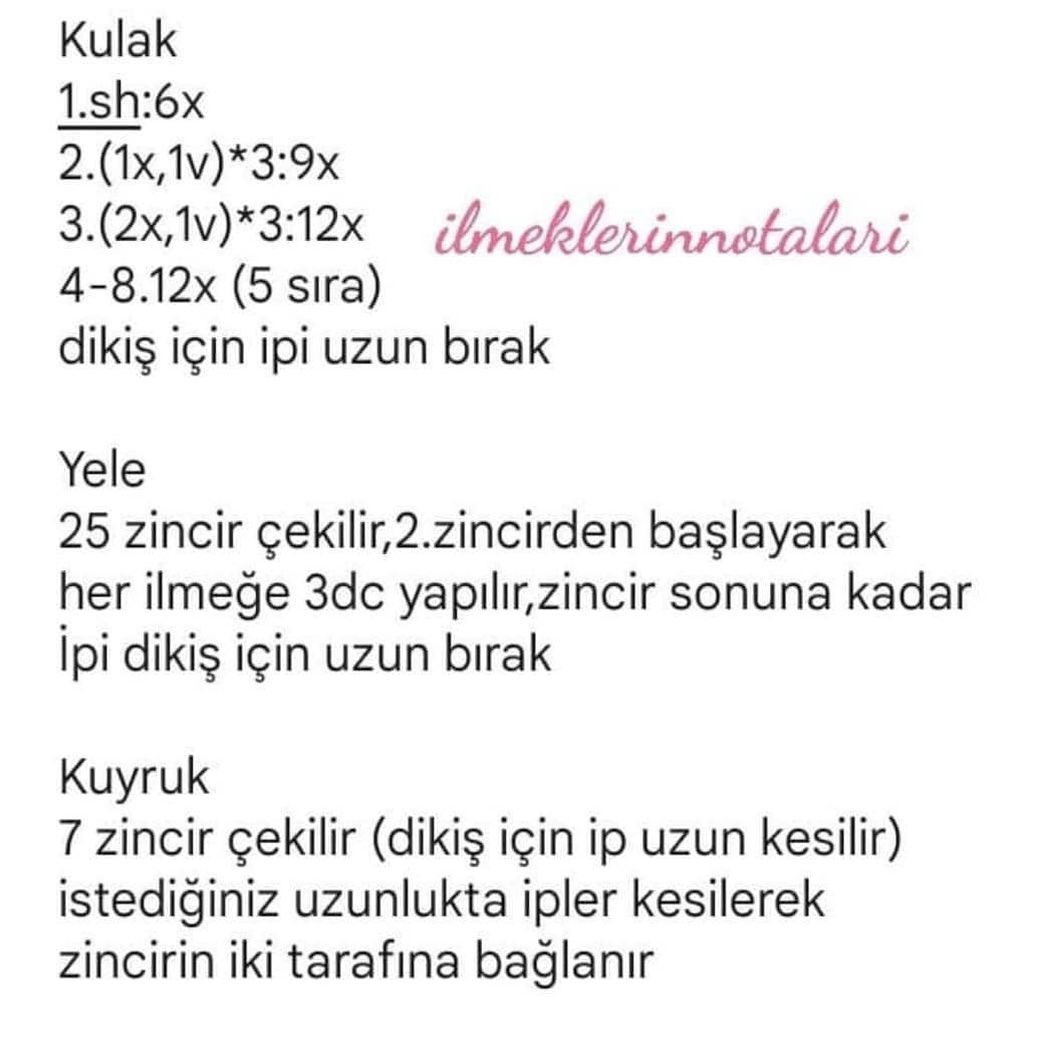 PembedugmeeA Tolyesi: Salıncak At Amigurumi Şeması
