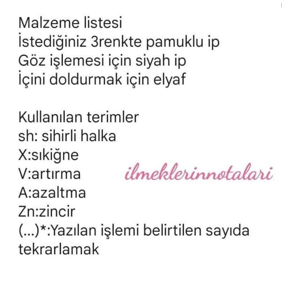 PembedugmeeA Tolyesi: Salıncak At Amigurumi Şeması