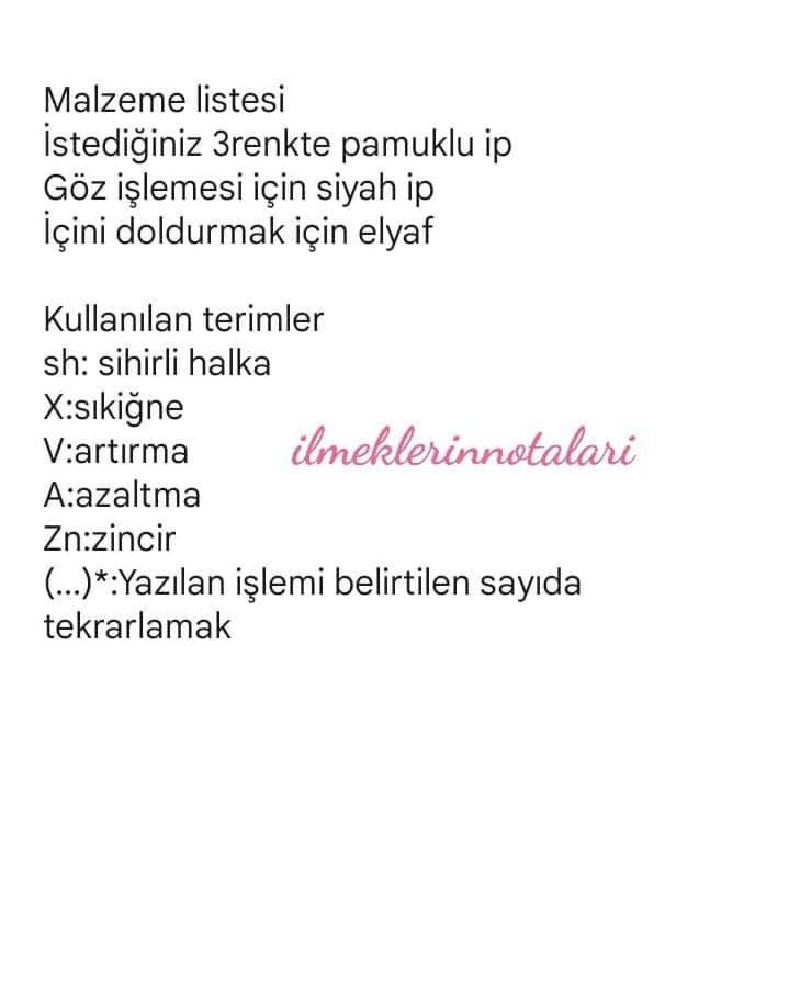 PembedugmeeA Tolyesi: Salıncak At Amigurumi Şeması