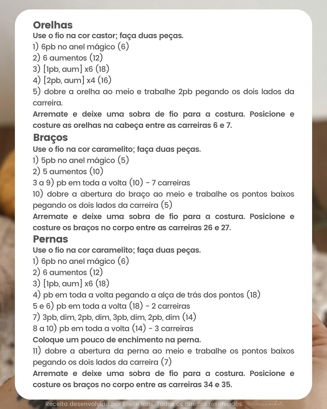 Petúnia: Gráfico de crochê amigurumi grátis!