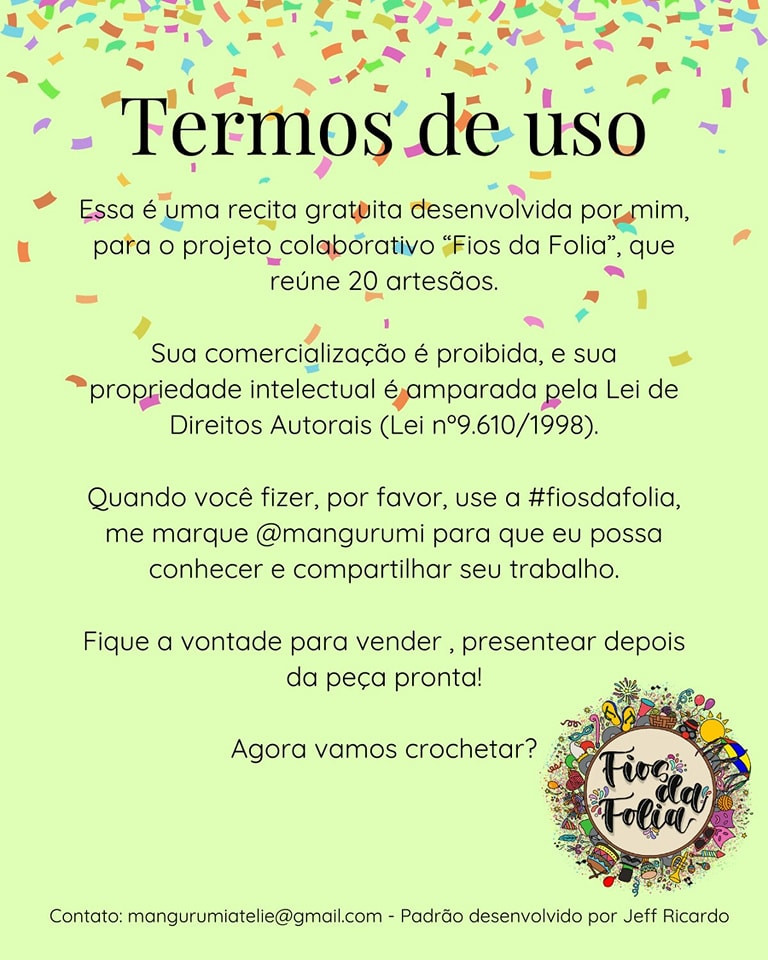 Pin da felicidade: Gráfico de crochê grátis