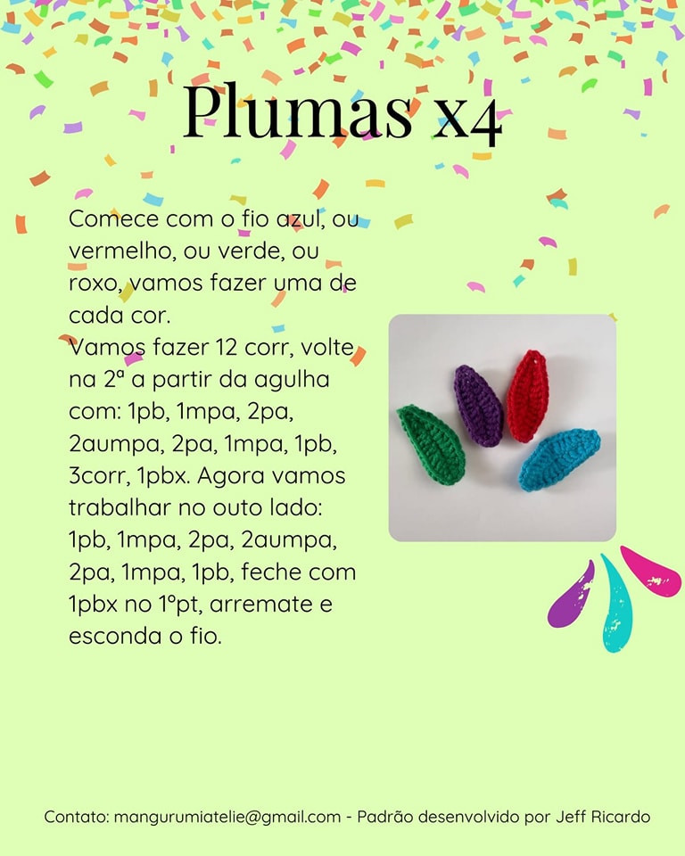 Pin da felicidade: Gráfico de crochê grátis