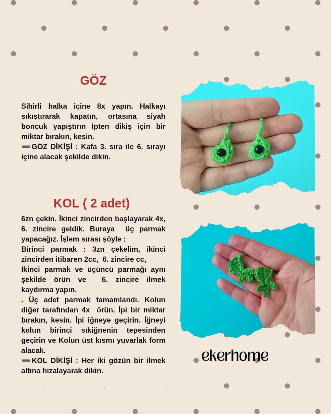 PINPON KURBAĞA AMIGURUMI ŞEMASI