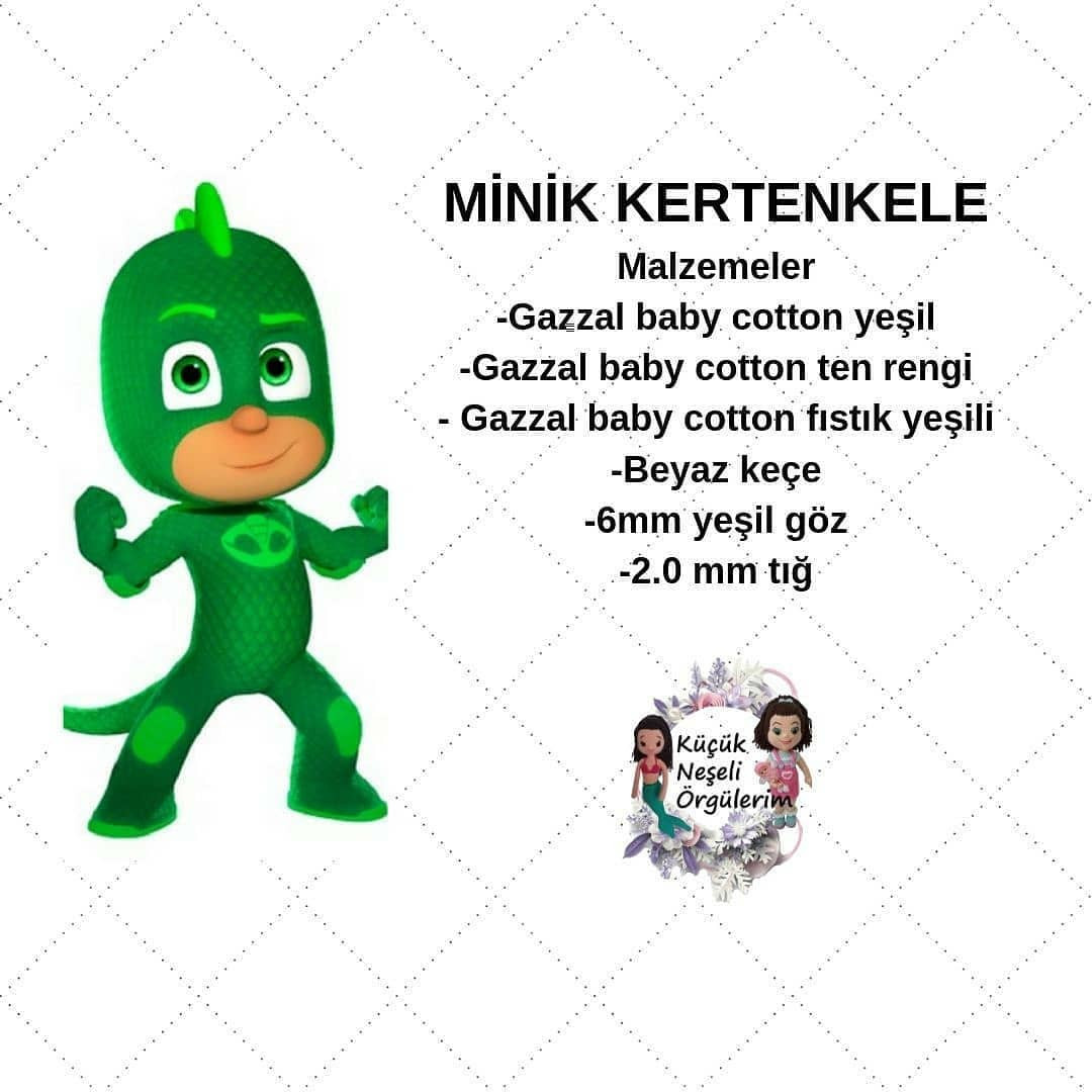 PJ Maskeleri Tığ İşi Şeması