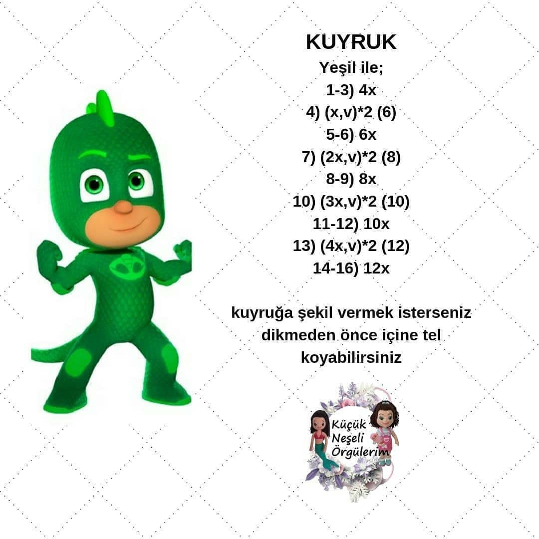 PJ Maskeleri Tığ İşi Şeması