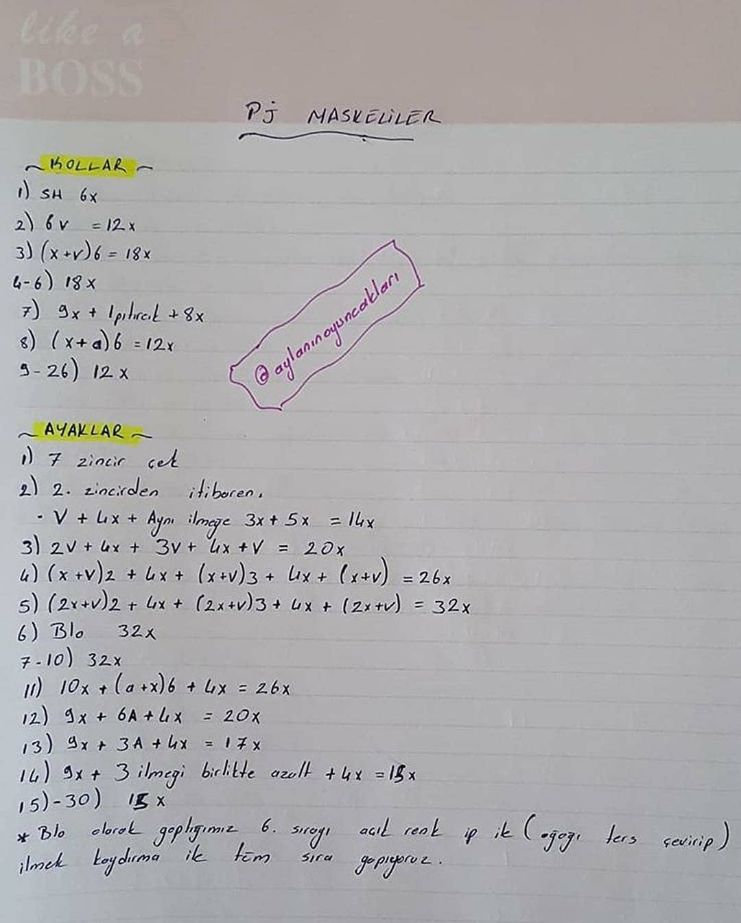 PJ Maskeleri Tığ İşi Şeması