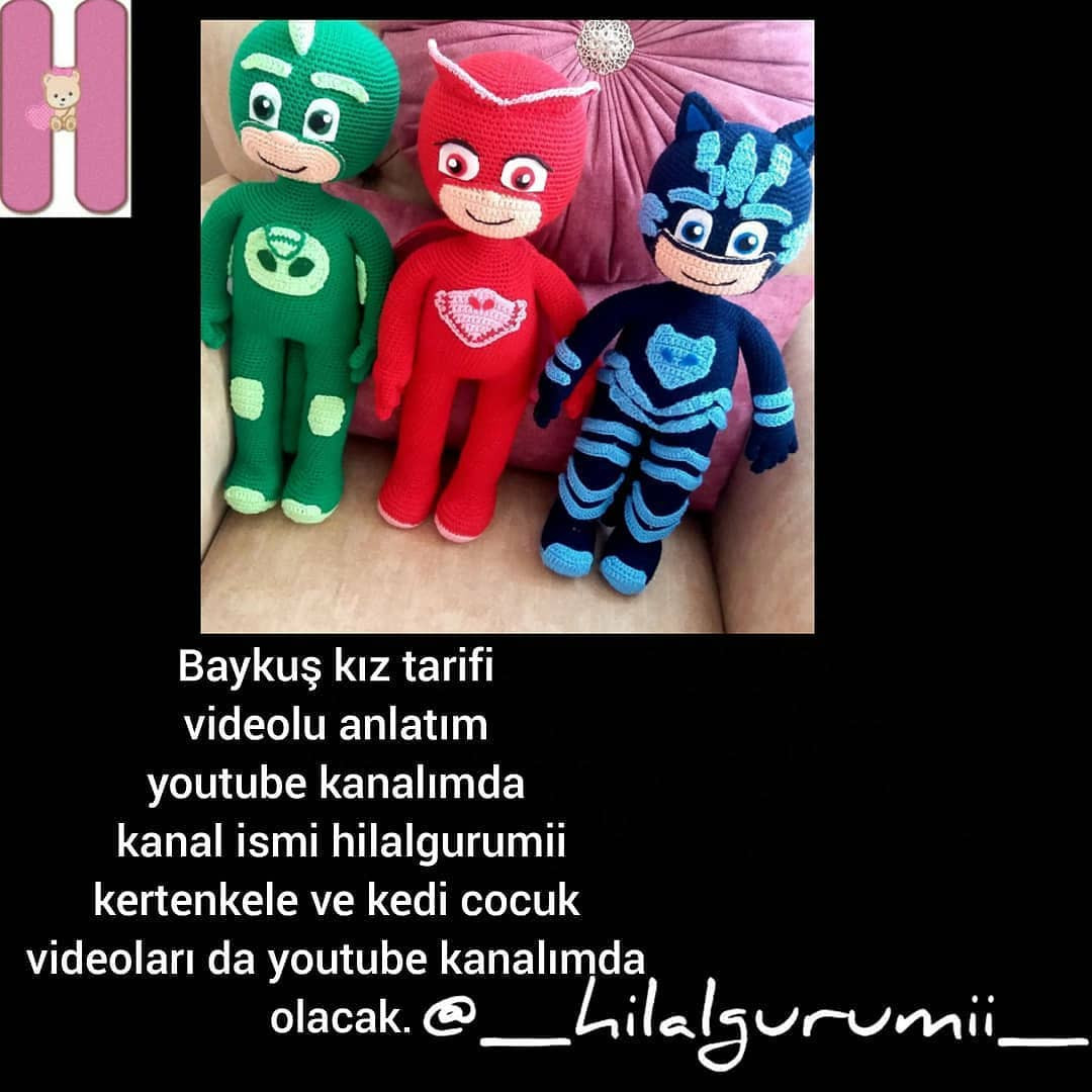 PJ Maskeleri Tığ İşi Şeması