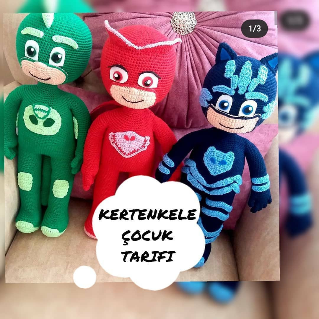 PJ Maskeleri Tığ İşi Şeması