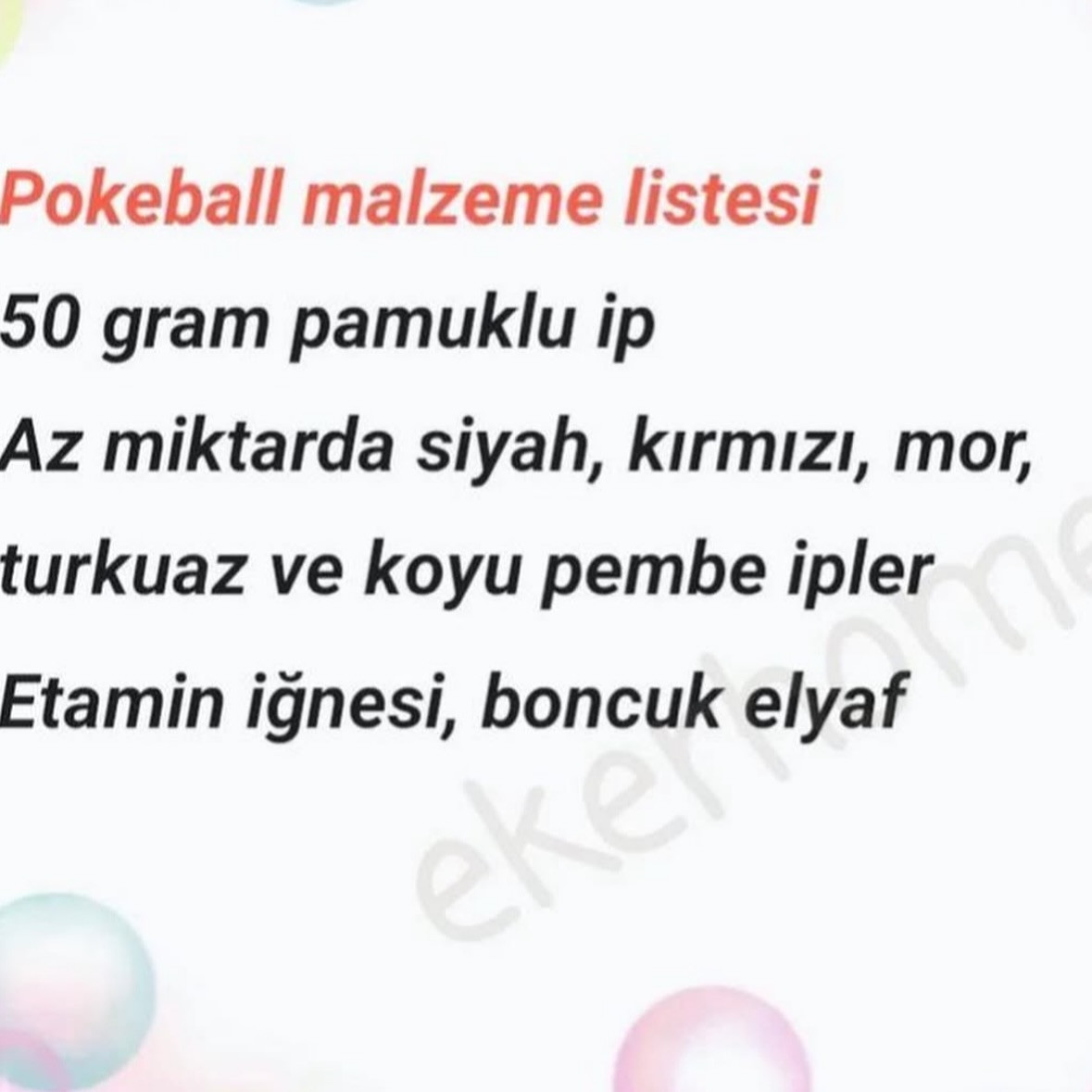 PÖKEBALL Amigurumi Tığ İşi Şeması