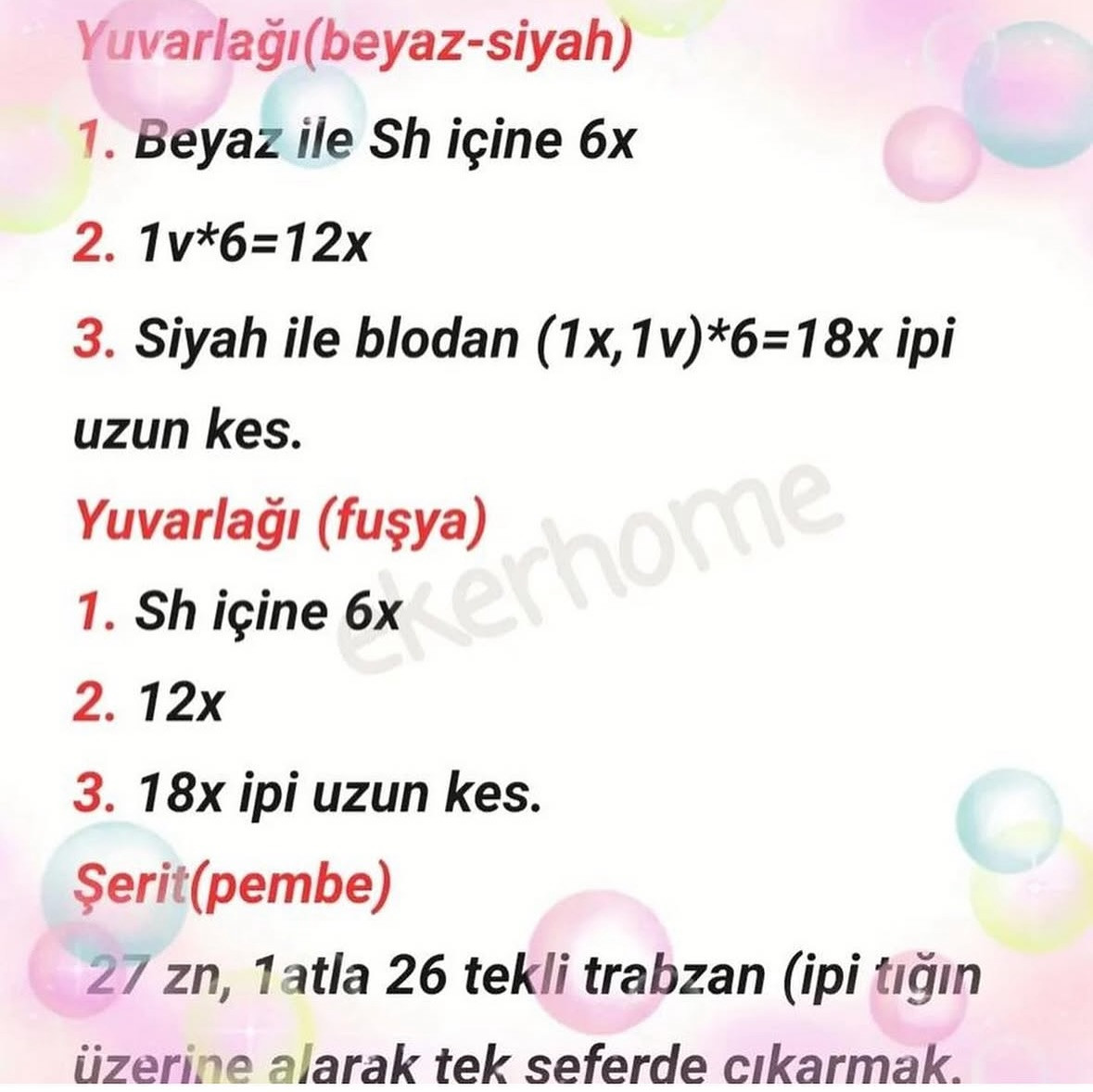 PÖKEBALL Amigurumi Tığ İşi Şeması