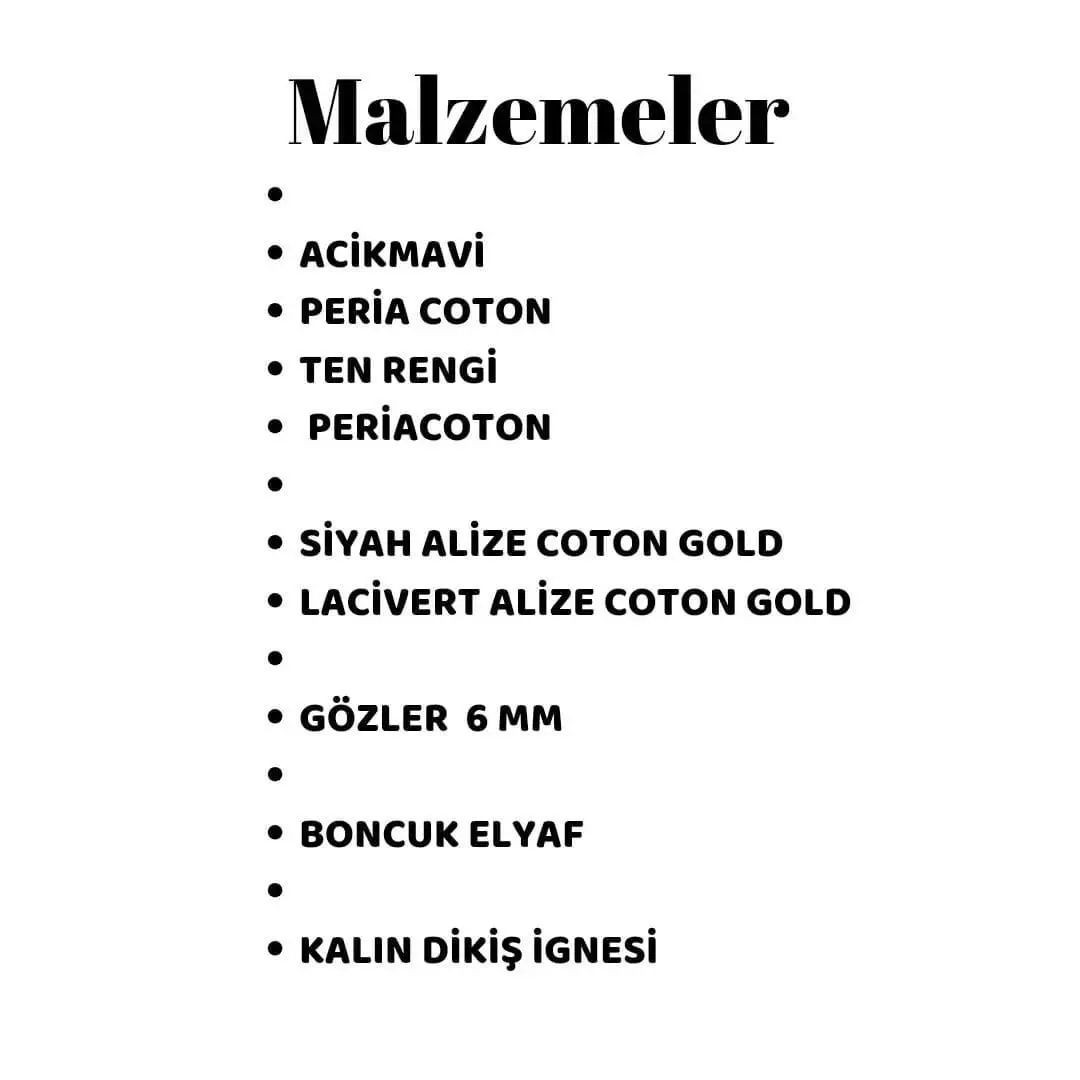Polis Amigurumi Tığ İşi Tarifi