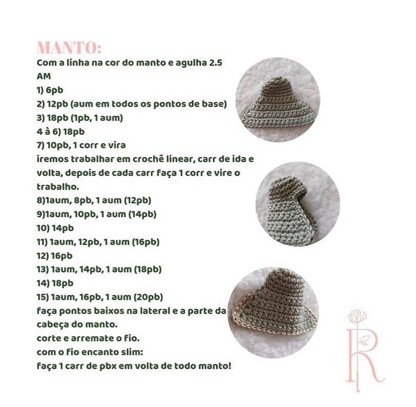 Ponteira de caneta Santinha em crochê: receita grátis!