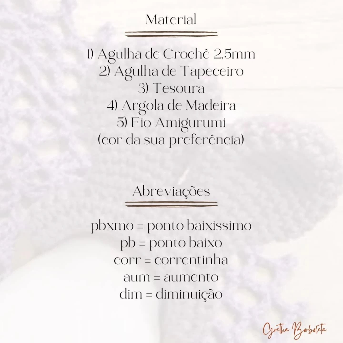 Porta Guardanapo Orelhas de Coelho: Gráfico de Crochê