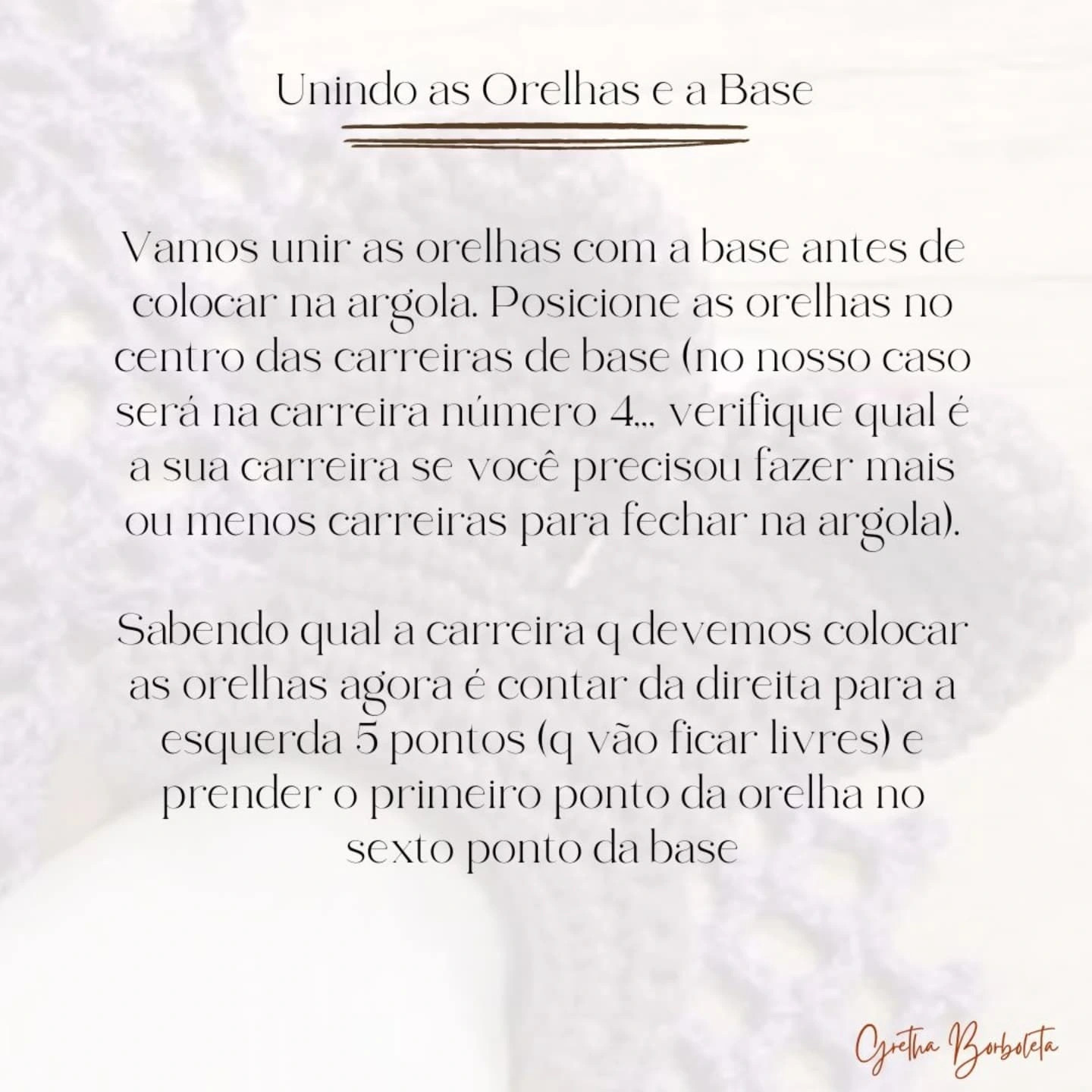 Porta Guardanapo Orelhas de Coelho: Gráfico de Crochê