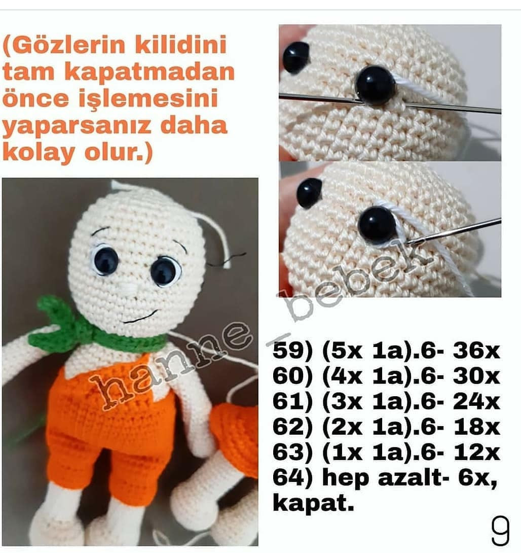 Portakallı Bebekler: Ücretsiz Amigurumi Tığ İşi Tarifi