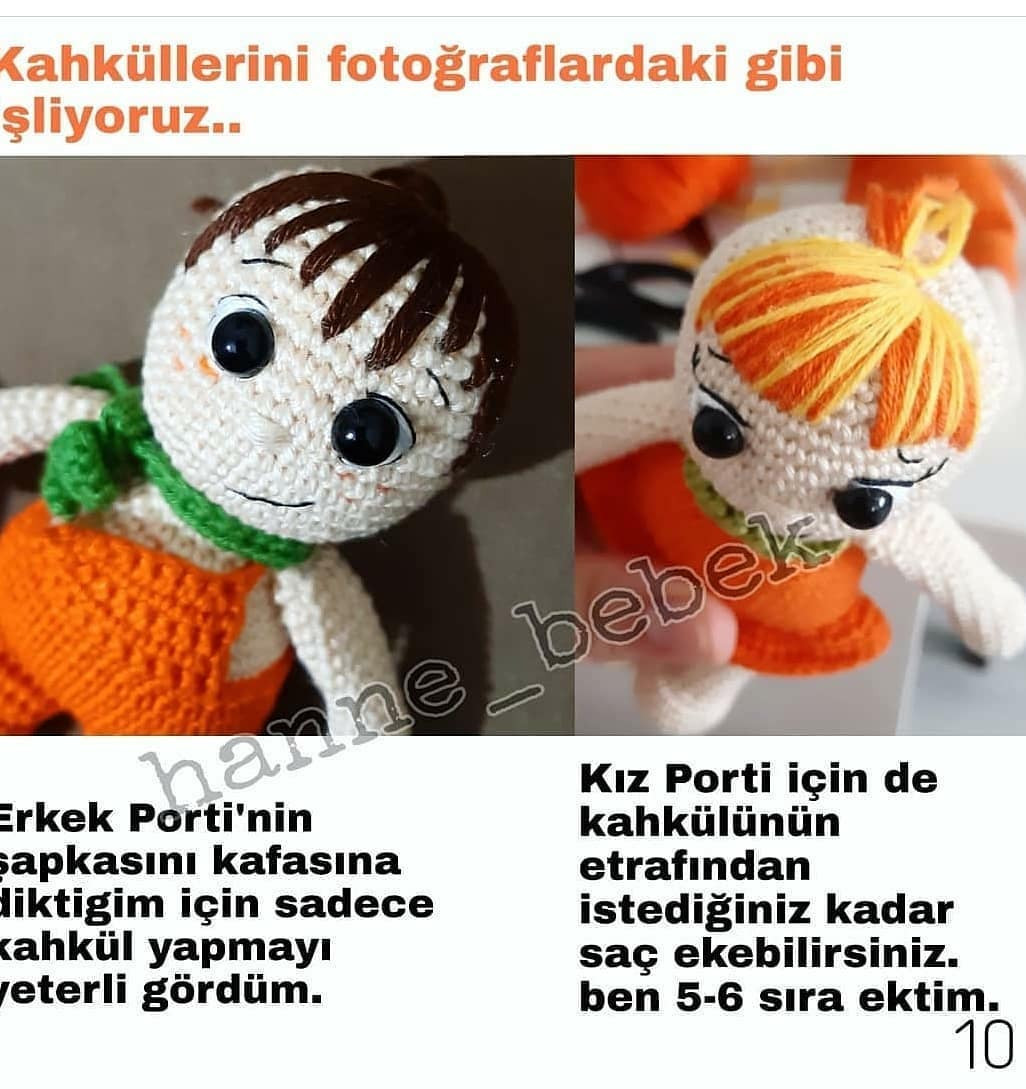Portakallı Bebekler: Ücretsiz Amigurumi Tığ İşi Tarifi