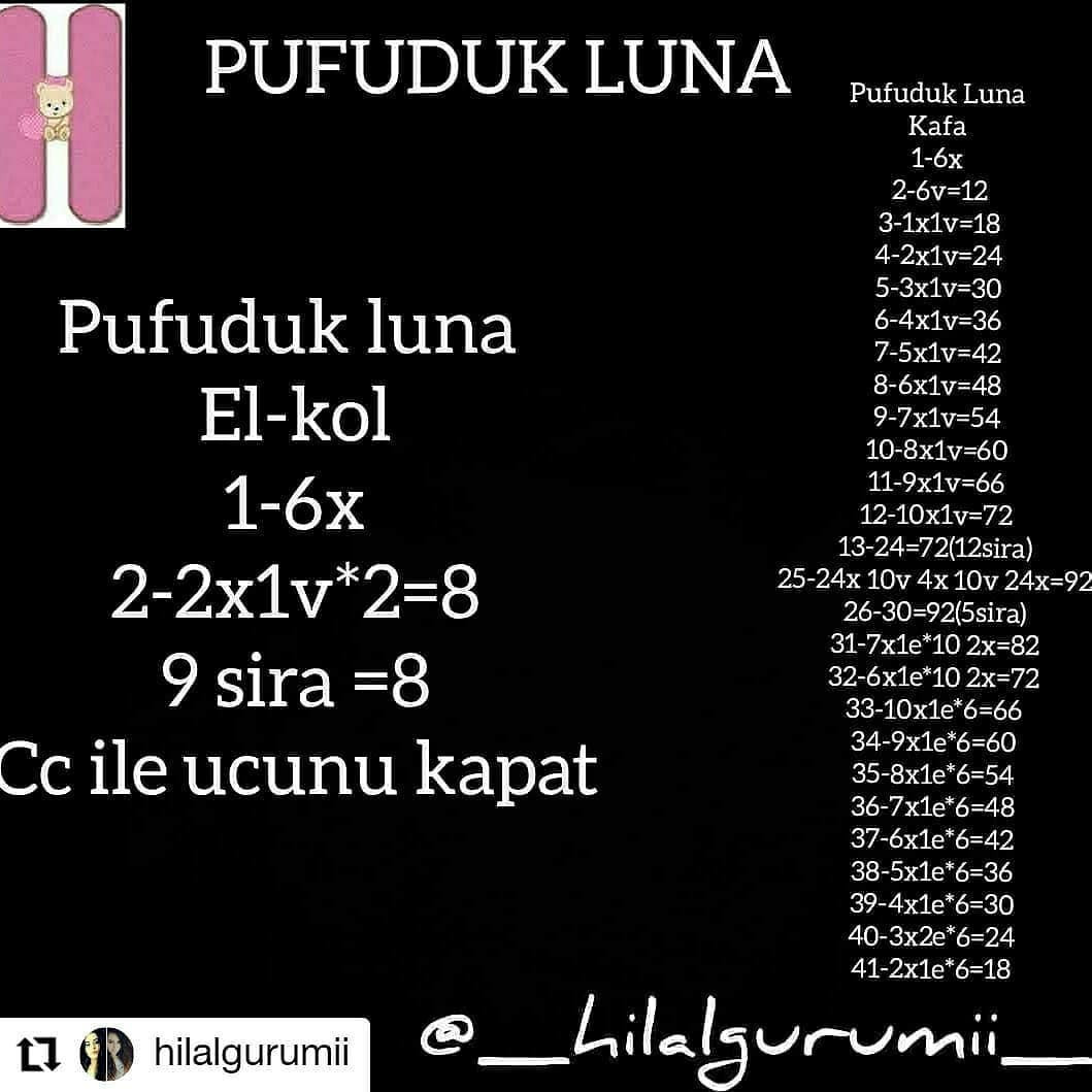Pufuduk Luna Amigurumi Tarifi