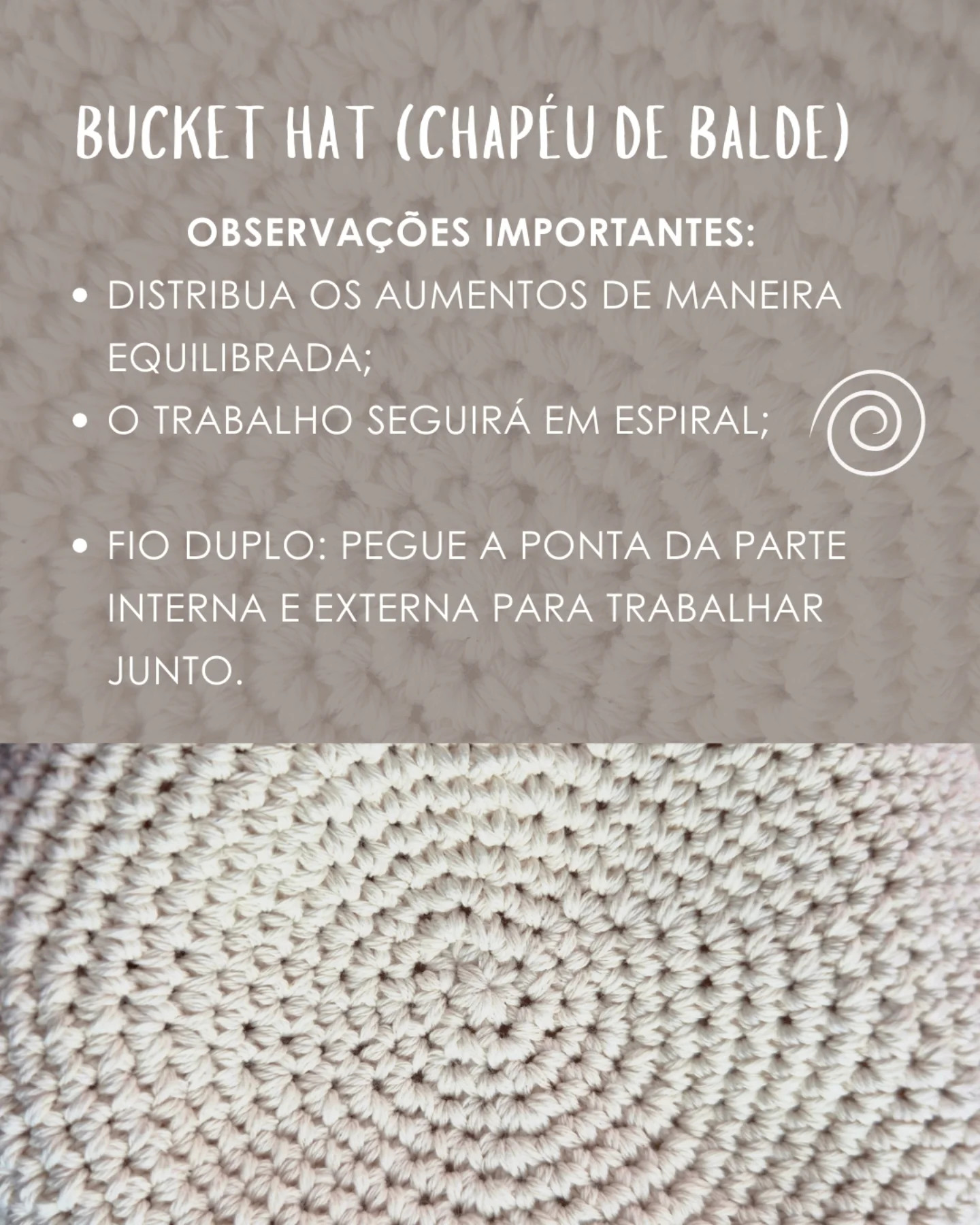 RECEITA DE CHAPÉU DE CROCHÊ BUCKET