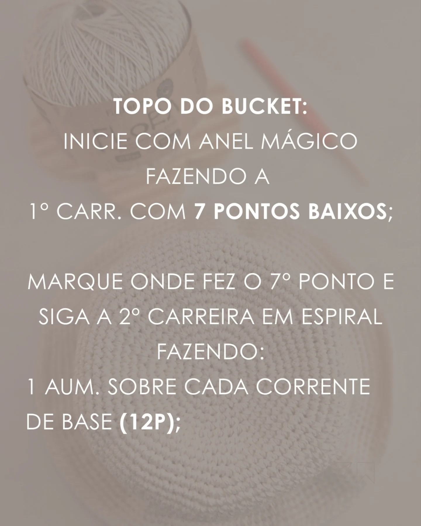 RECEITA DE CHAPÉU DE CROCHÊ BUCKET
