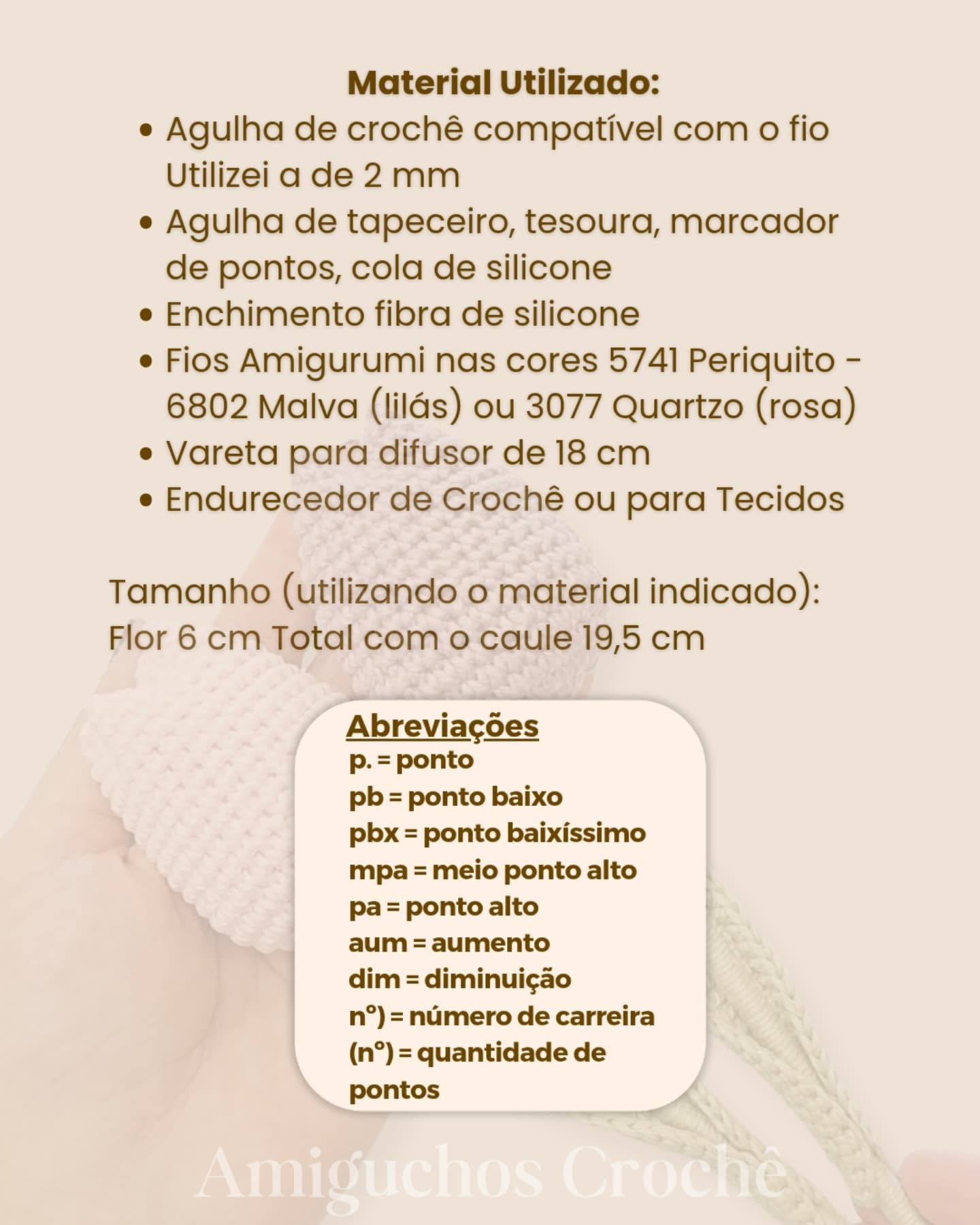 Receita de tulipas em crochê para o Dia das Mães
