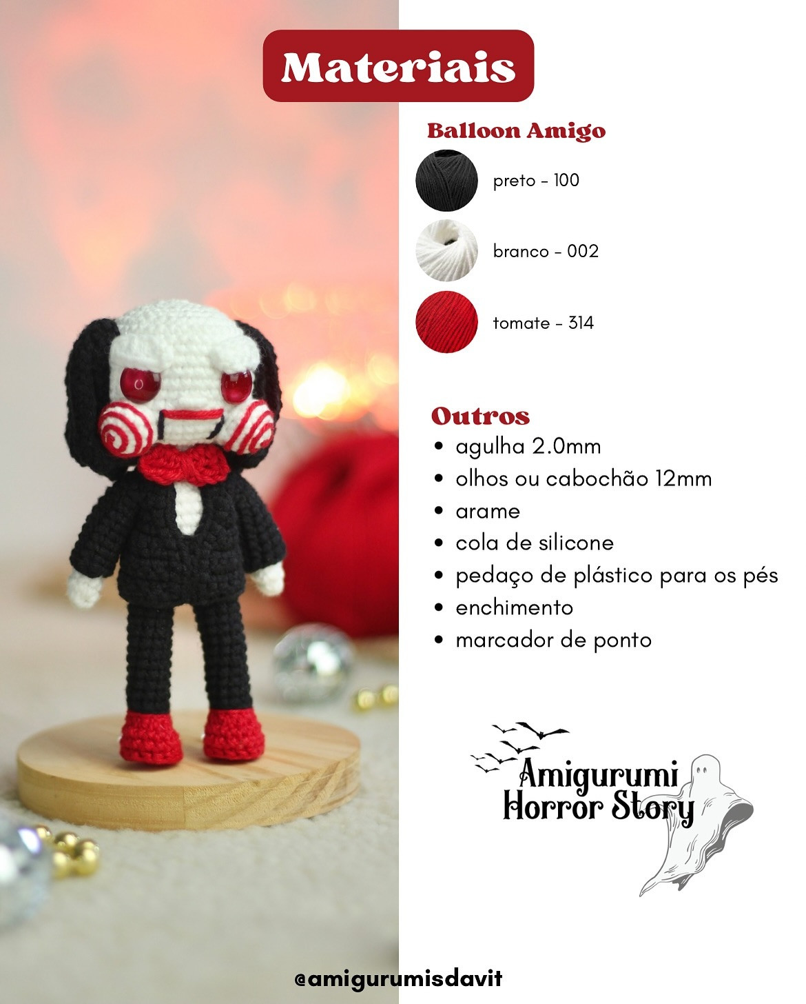 Receita Grátis Amigurumi Billy - O Quebra-Cabeças