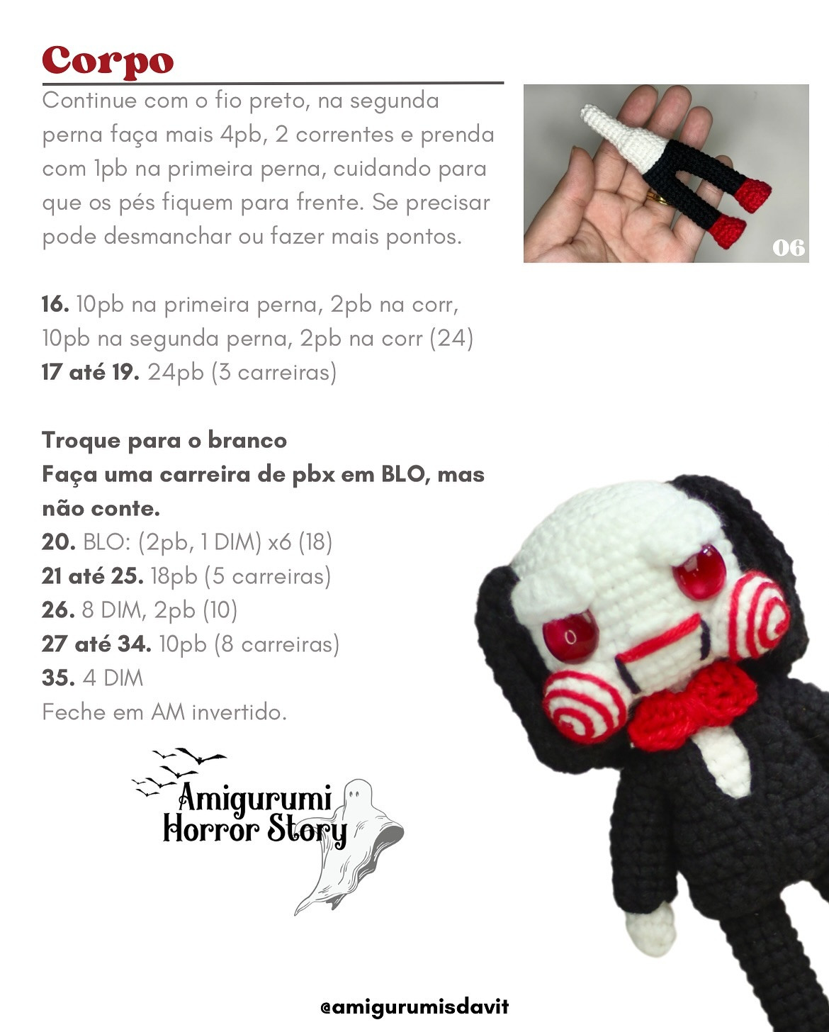 Receita Grátis Amigurumi Billy - O Quebra-Cabeças