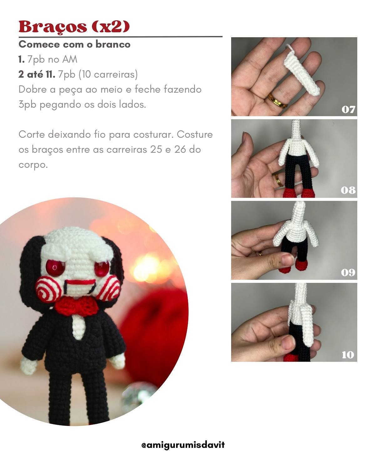 Receita Grátis Amigurumi Billy - O Quebra-Cabeças