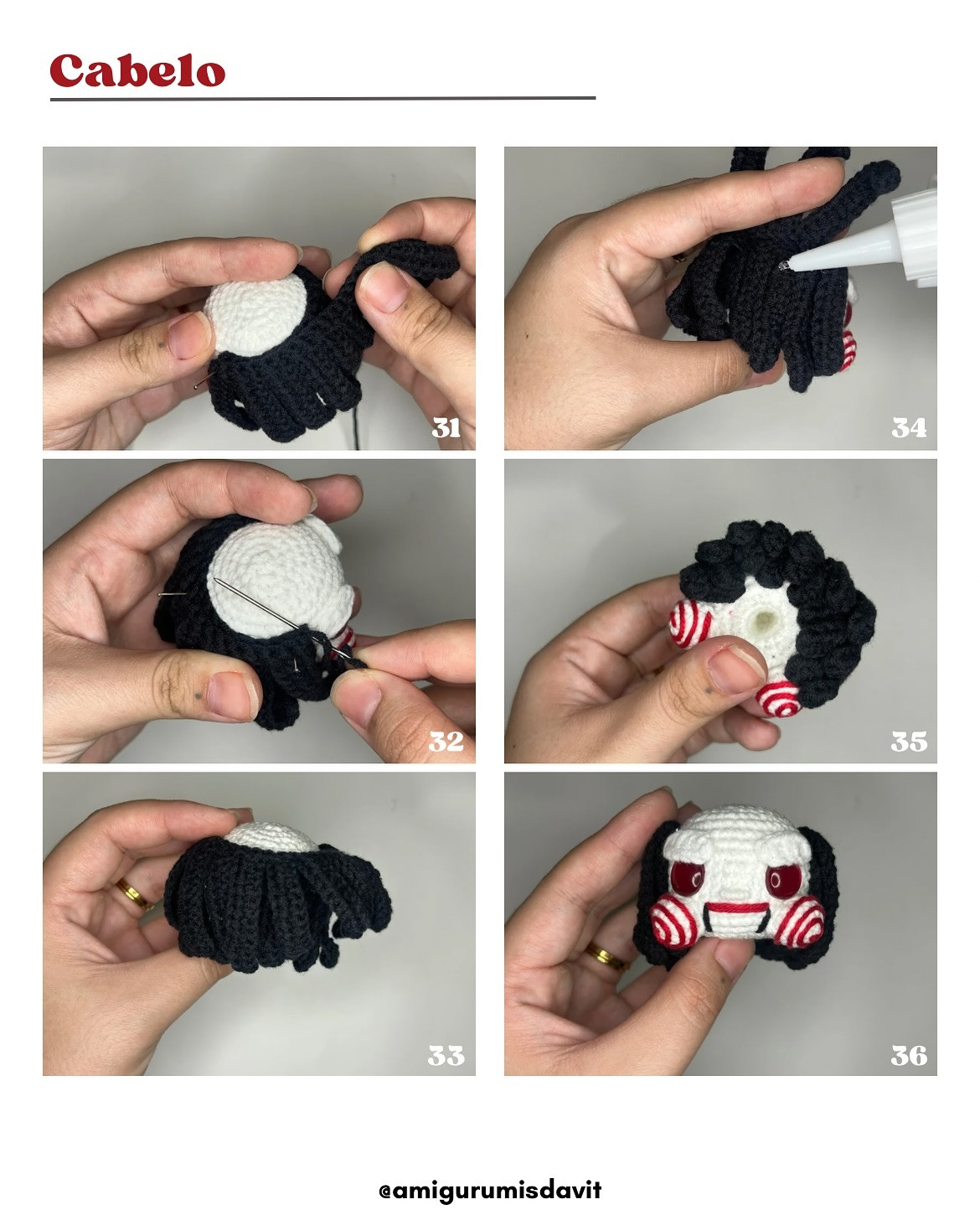 Receita Grátis Amigurumi Billy - O Quebra-Cabeças