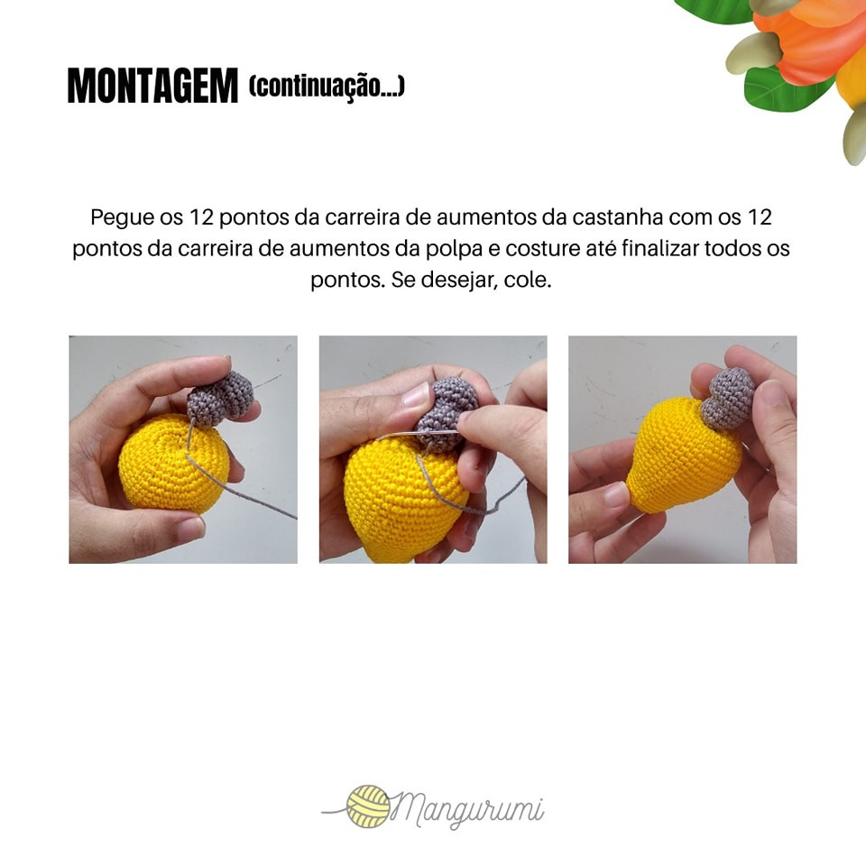 RECEITA GRÁTIS: Amigurumi de Cajus em Cores Vibrantes