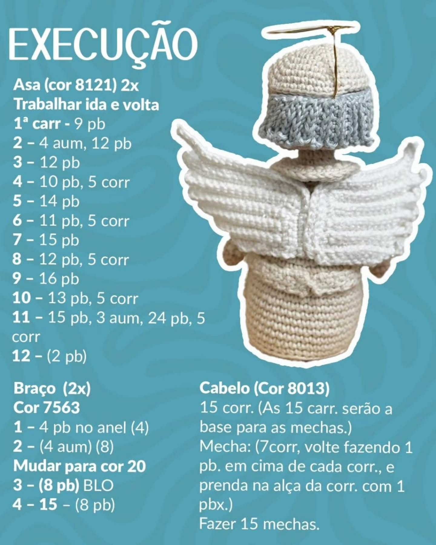 Receita Grátis: Amigurumi Papa Francisco - Anjo