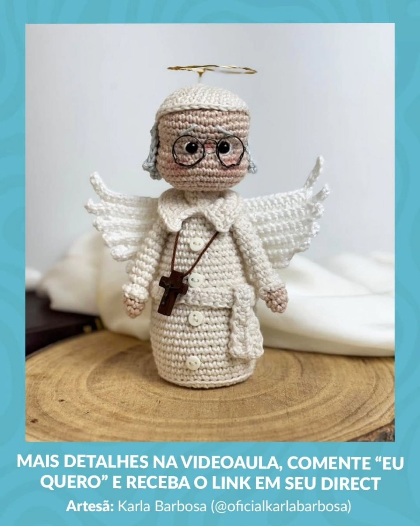 Receita Grátis: Amigurumi Papa Francisco - Anjo