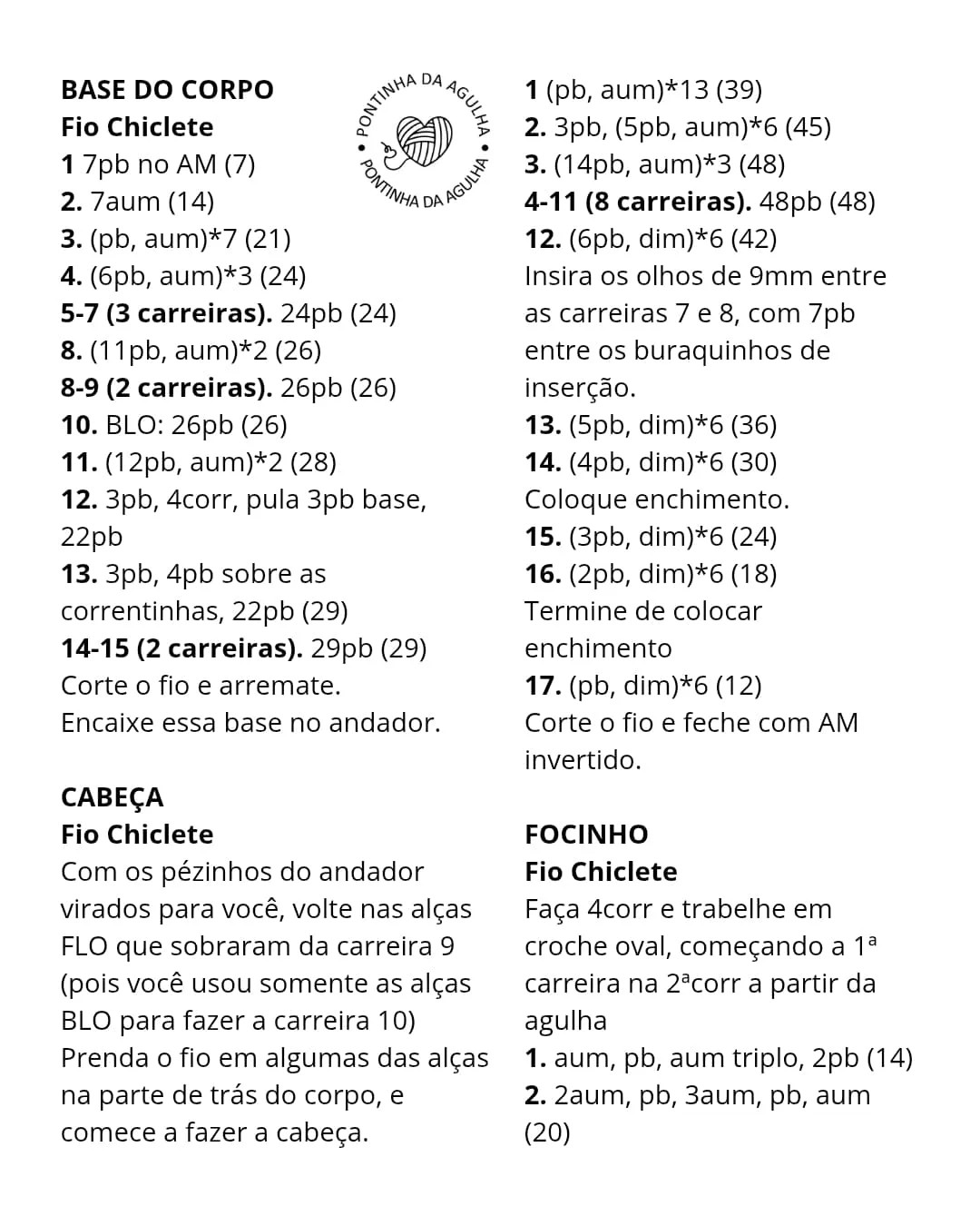 Receita Grátis: Amigurumi Porquinho Mecânico Passo a Passo