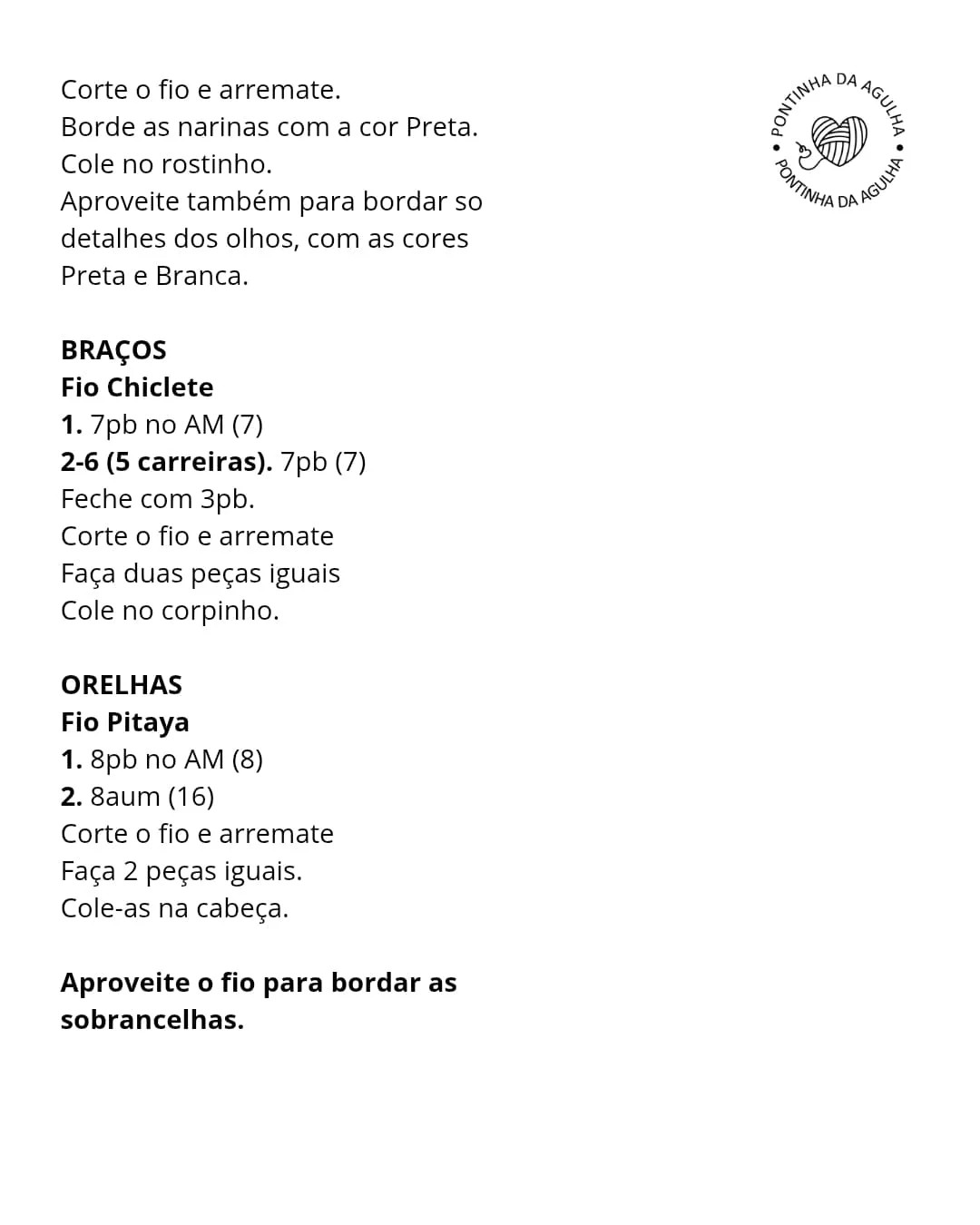 Receita Grátis: Amigurumi Porquinho Mecânico Passo a Passo
