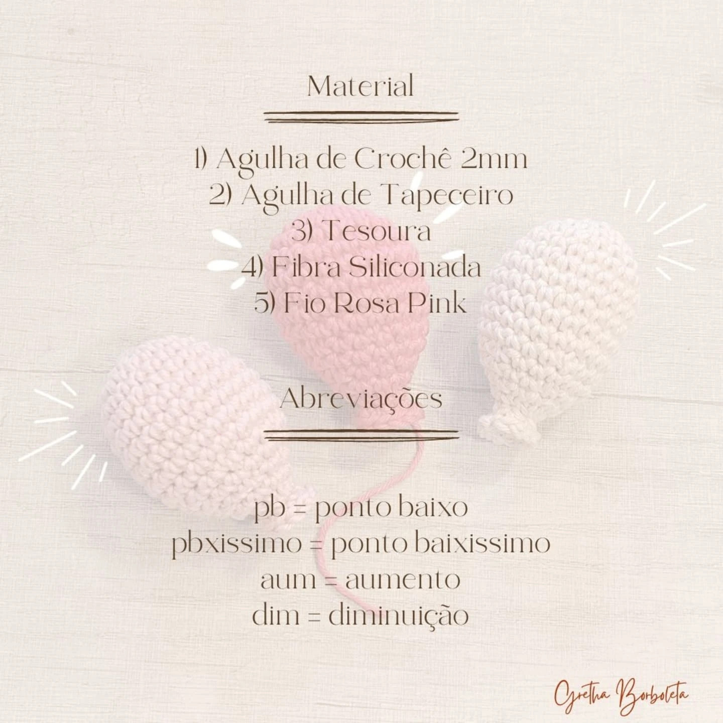 Receita Grátis de Amigurumi Balões