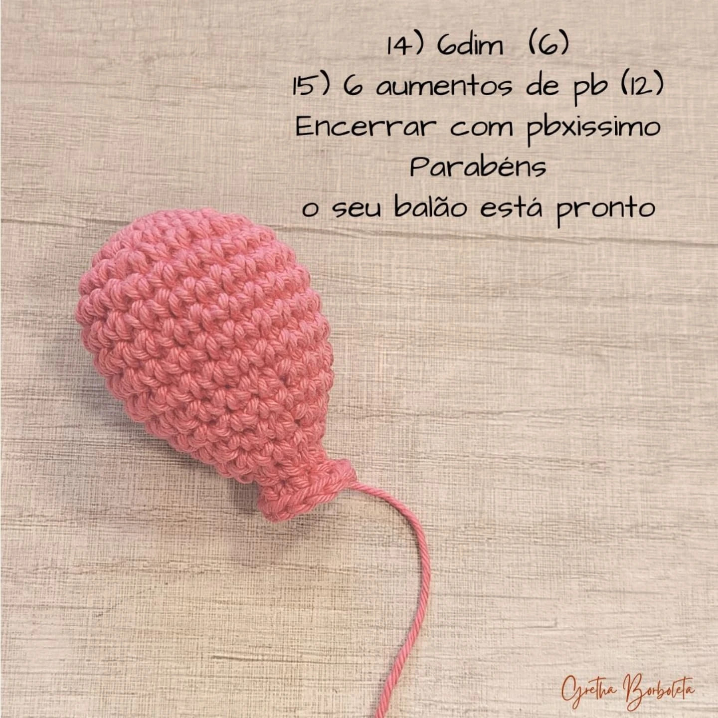 Receita Grátis de Amigurumi Balões